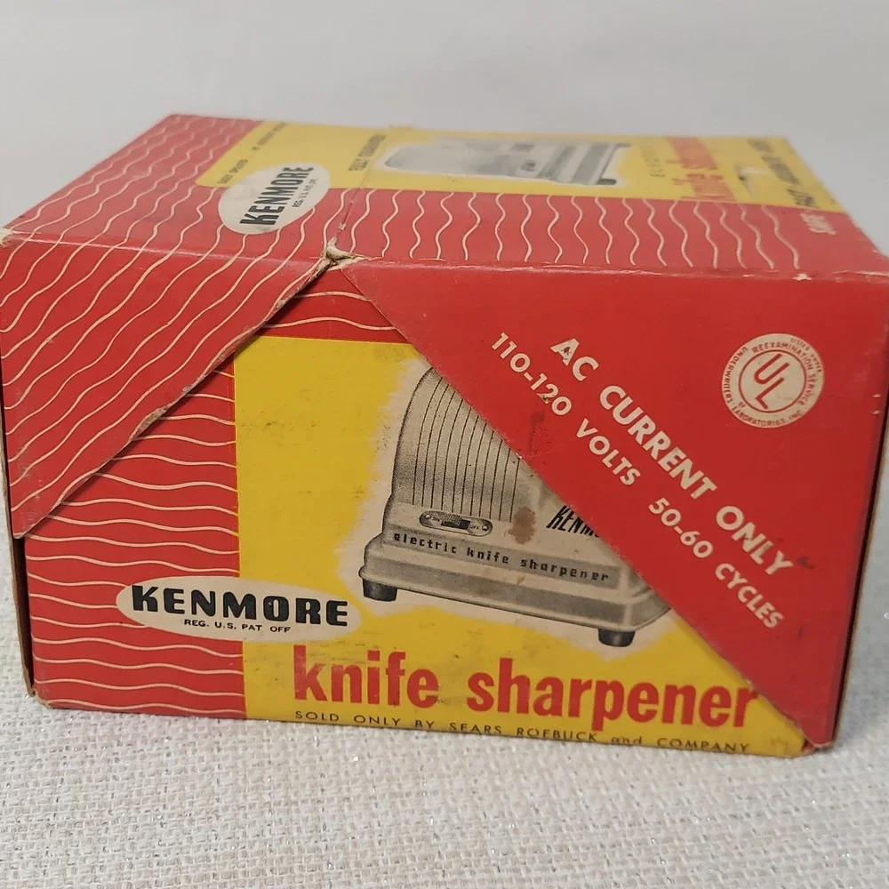 Vtg Kenmore Electric Knife Sharpener Model 8353 w/original Box, Pamplet, Booklet